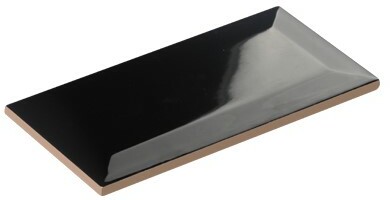 BEVELED BRIGHT BLACK