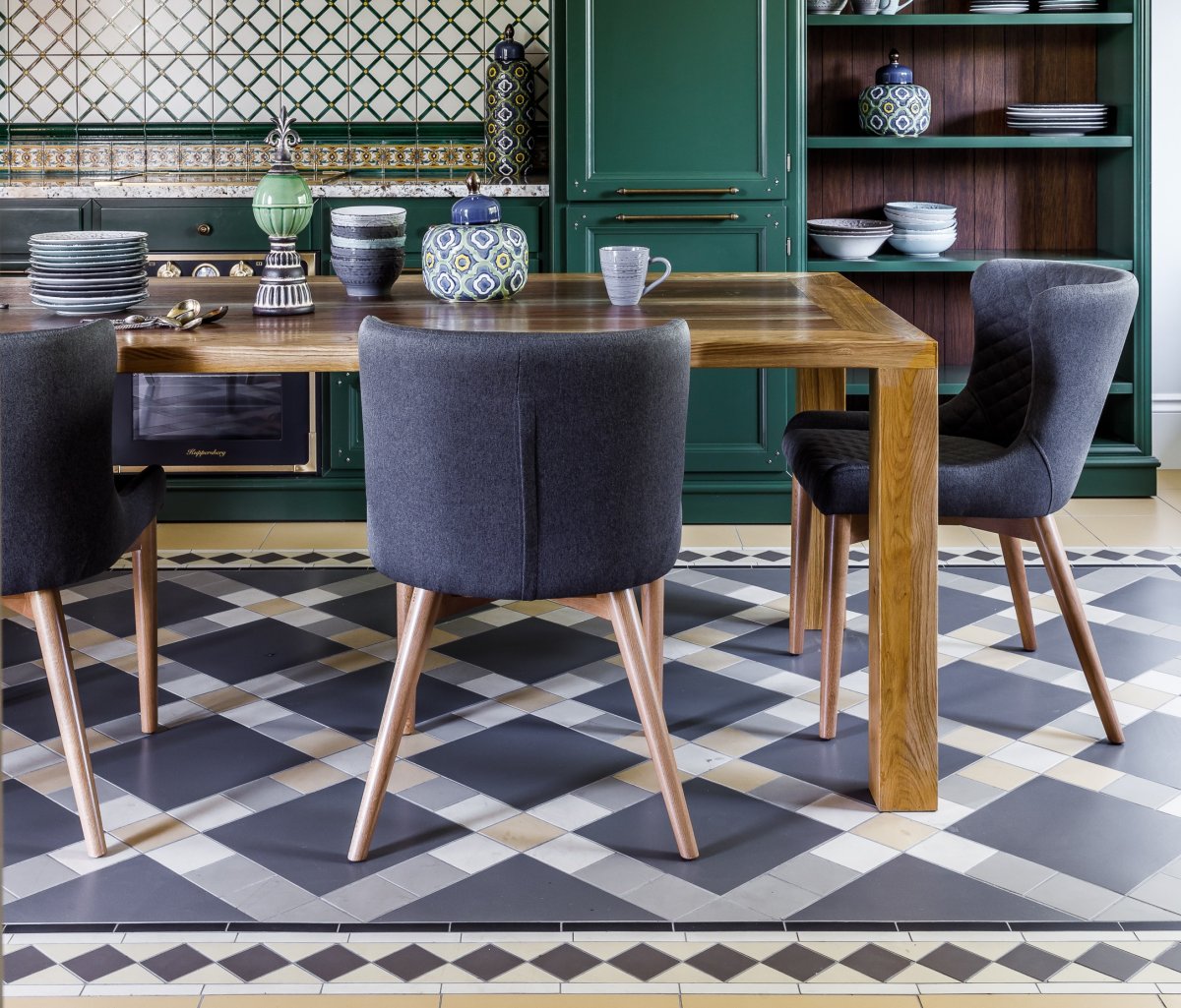 Метлахская плитка в уютном шале