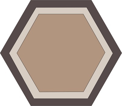 Hex. 01 Honeycomb (P13 Chocolate,P02 Milk,P12 Khaki)