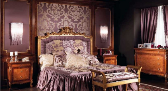 Стены в спальне