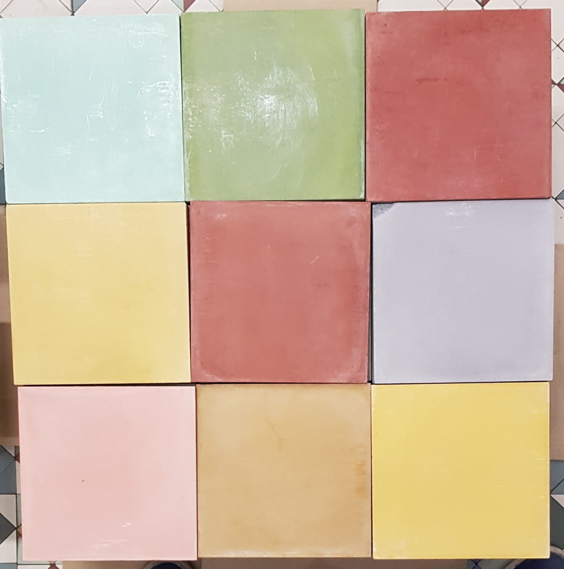 PATCHWORK  CEMENT TILES 20х20  однотонный микс