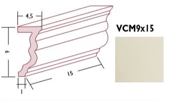 Lux Cornice Metro 9 Almond