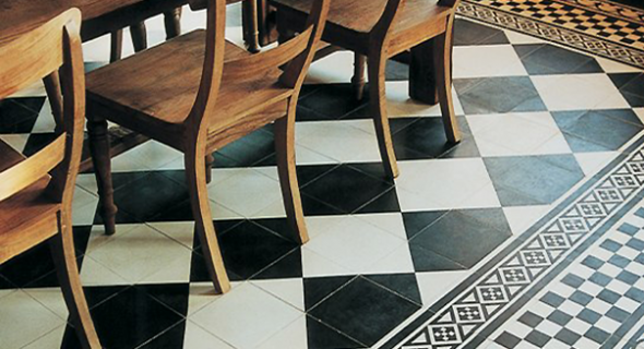 Укладка плитки в шахматном порядке