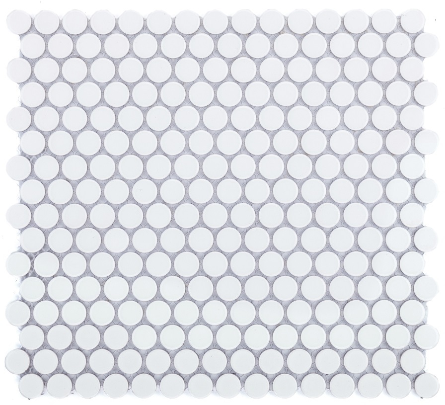 Mosaics Penny White matt CHL0102