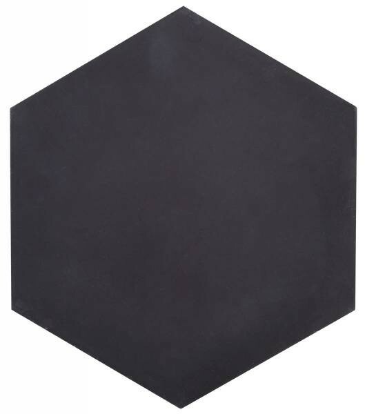 CARREAU CIMENT HEXAGONE UNI ANTHRACITE