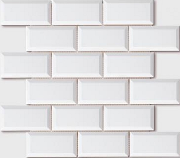 Mosaic Biseaute Blanc N00