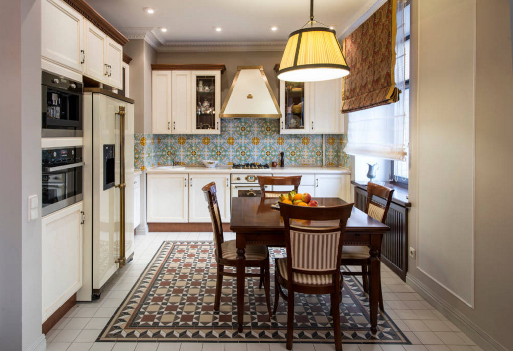 Метлахская плитка в интерьере московской "двушки"