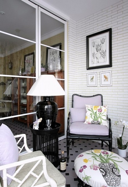 Цветочные мотивы. Метлахская плитка цвета лаванды для квартиры с тюльпанами