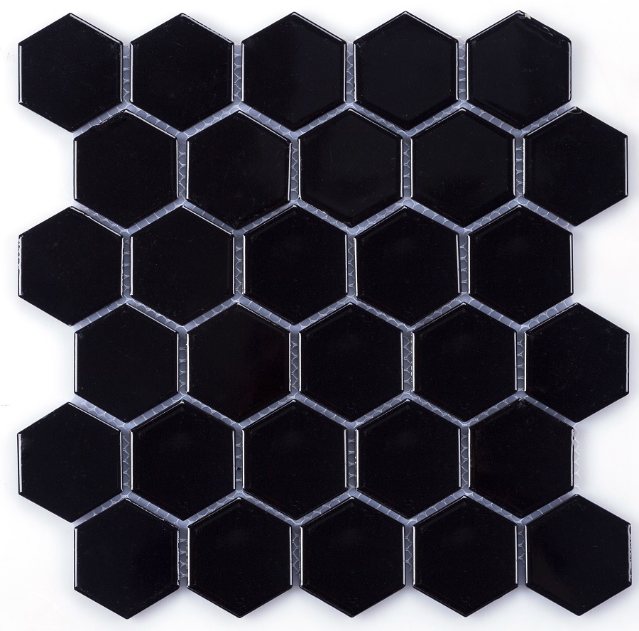 Mosaics Hex 51 Black glossy