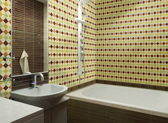 Какая плитка увеличивает пространство в маленькой ванной?