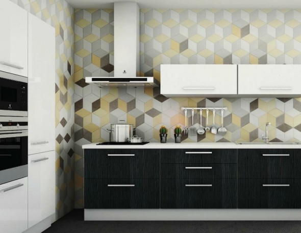 Bestile: микс шестиугольников «под цемент»