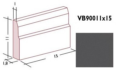 Battiscopa 900 Antracite lux