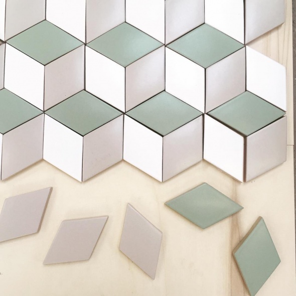 Плитка ромб: варианты укладки