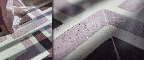 Терраццо сегодня: новый дизайн плиток с мраморной и стеклянной крошкой