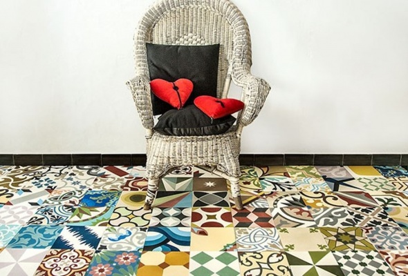 Распродажа остатков! Цементная плитка в стиле пэчворк со скидкой 10%