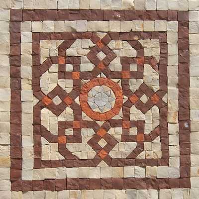 Malaga Gate Burgundy on cement (ML/BU/R/GRTH)