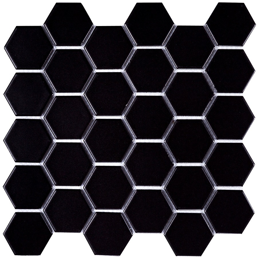 Mosaics Hex 51 Black matt